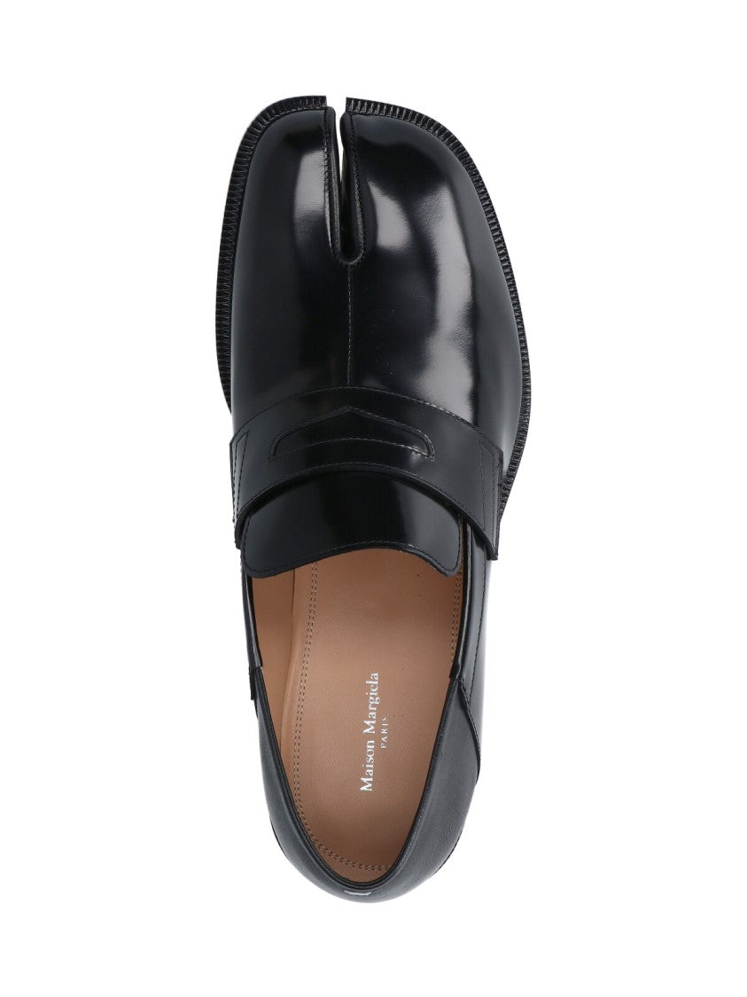 Maison Margiela "Tabi" Loafers, In Black Calfskin