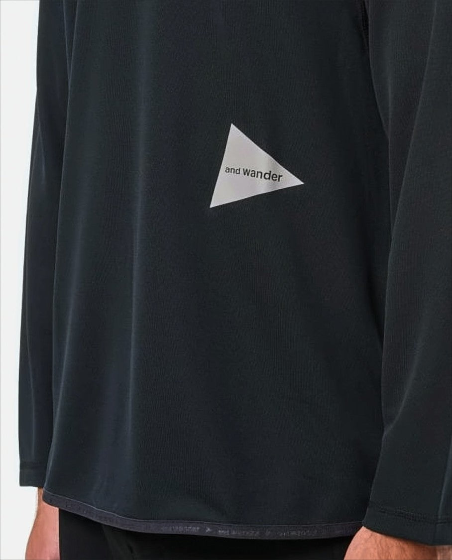 And Wander Sleek Long-Sleeve Activewear Top With Minimalist Design
