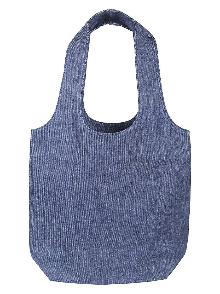 A.P.C. Denim Shopping Bag With Logo