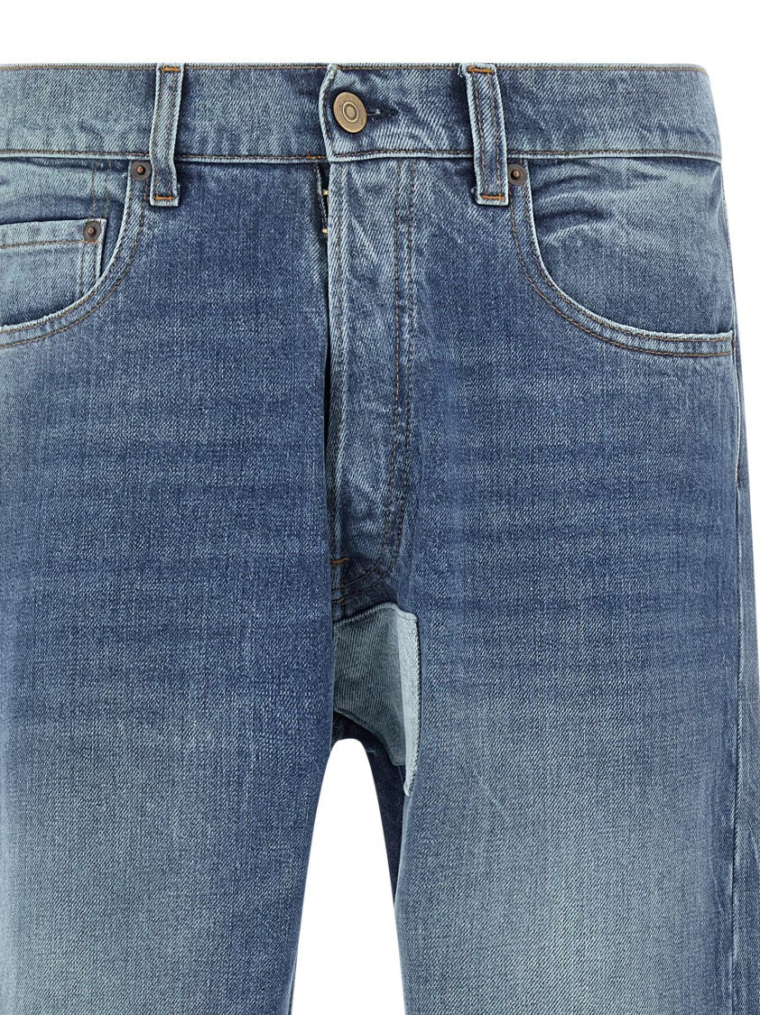 Maison Margiela Discolored Cotton Denim Jeans