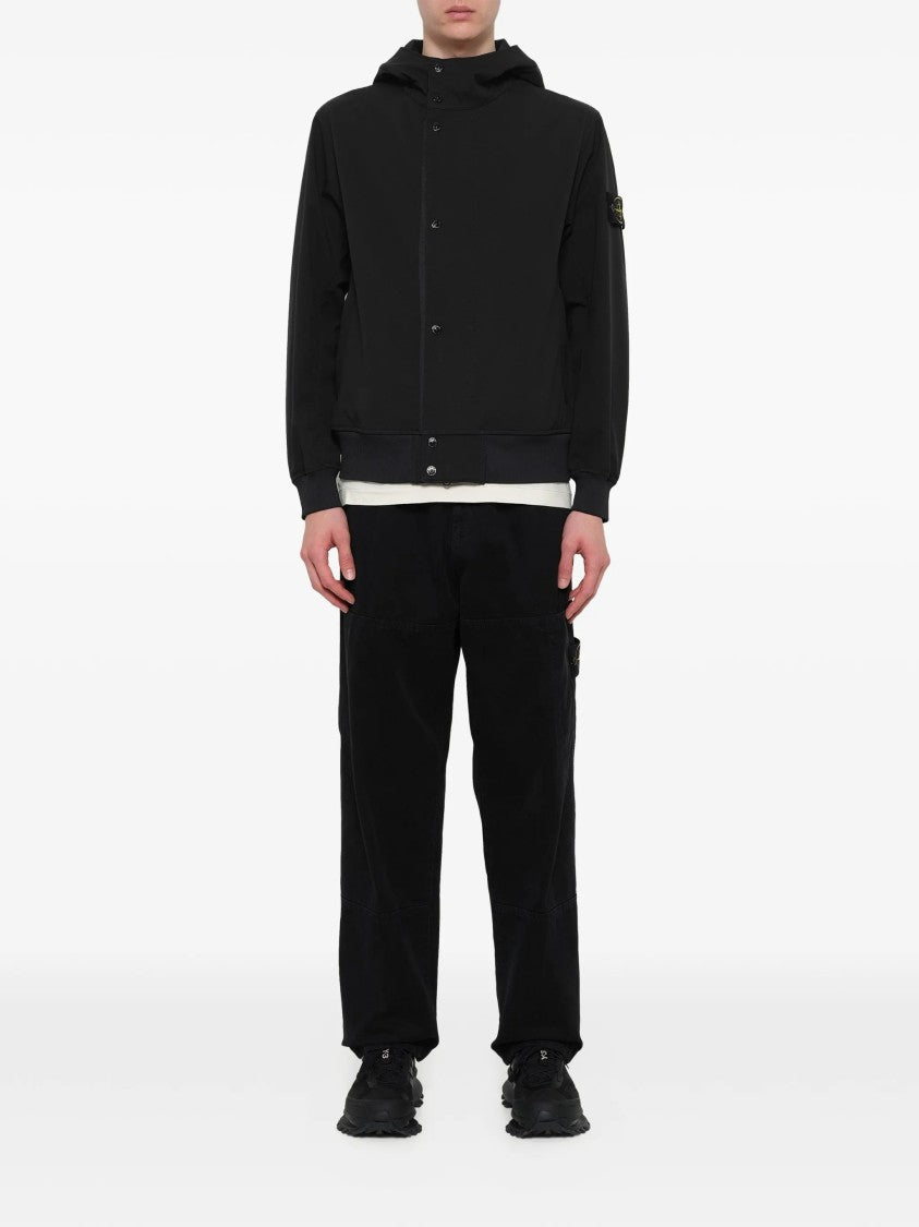 Stone Island Light Soft Shell-R E.Dye Hooded Softshell Jacket