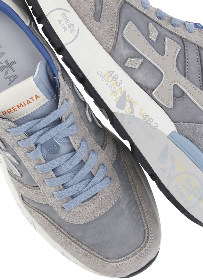 Premiata Grey Mick 7247 Suede Sneakers