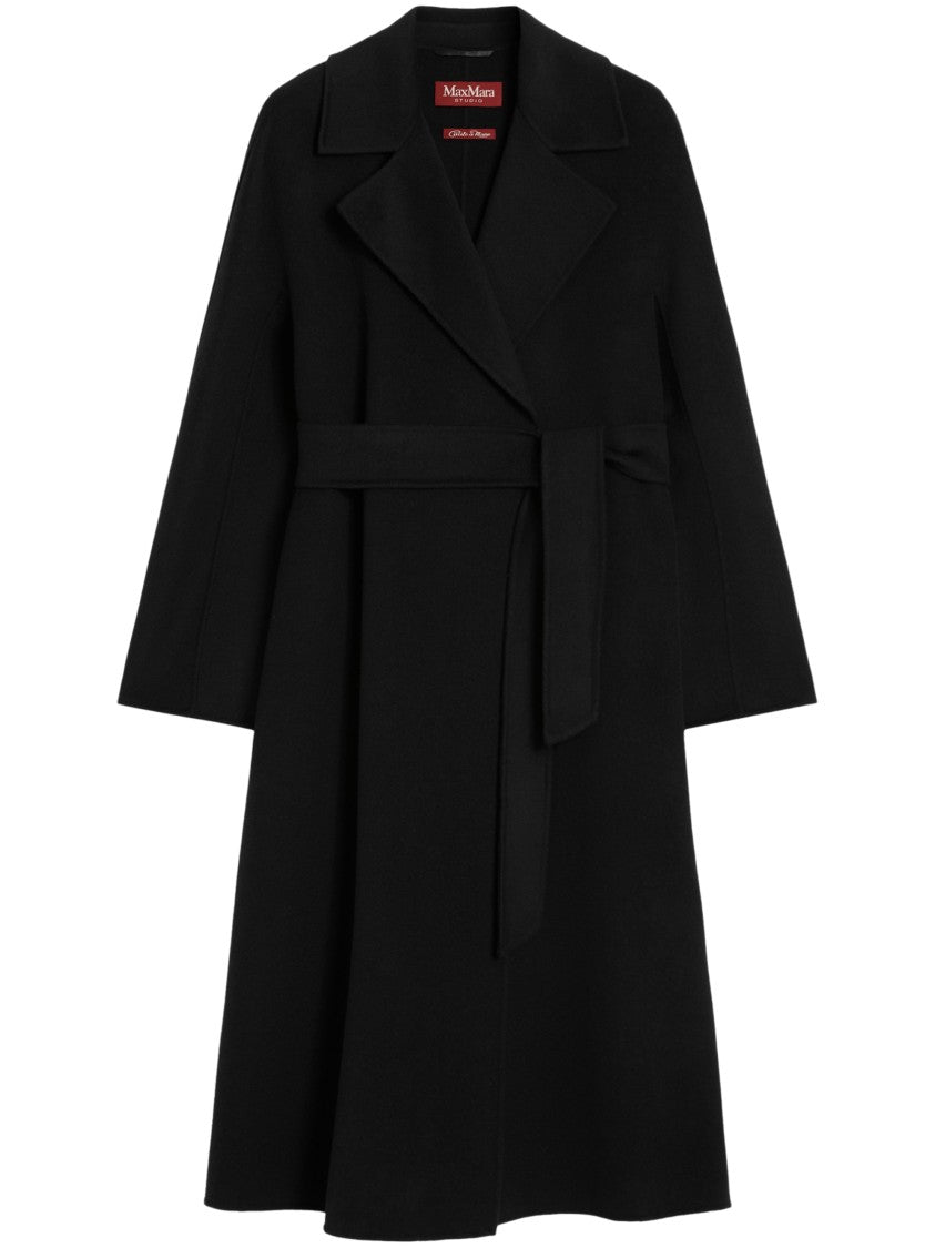 Max Mara Classic Wrap Coat With Belted Waist