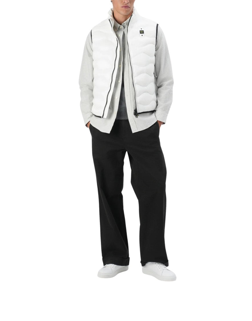 Blauer White Danny Lightweight Padded Nylon Vest