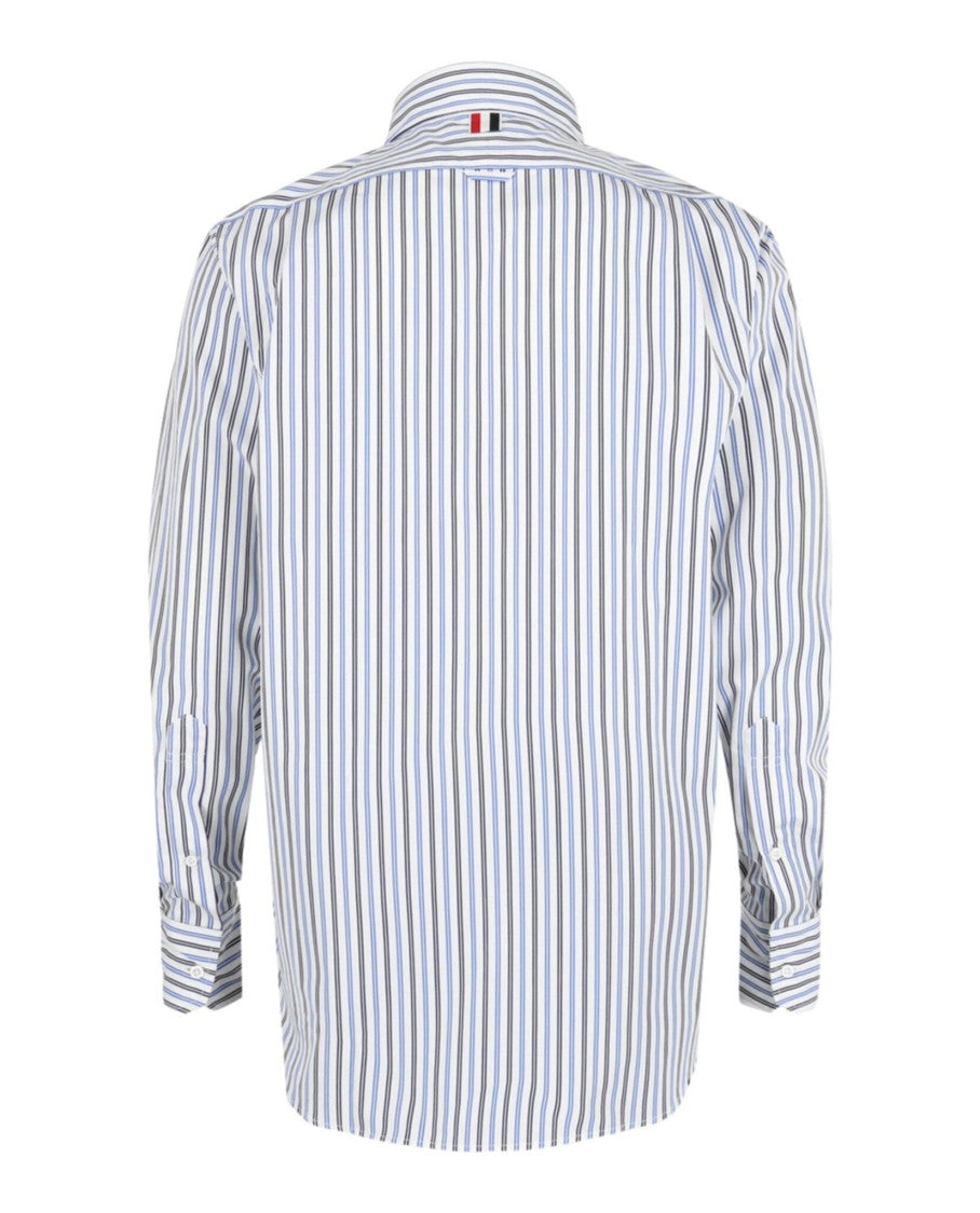 Thom Browne Tricolor Stripe Poplin Shirt
