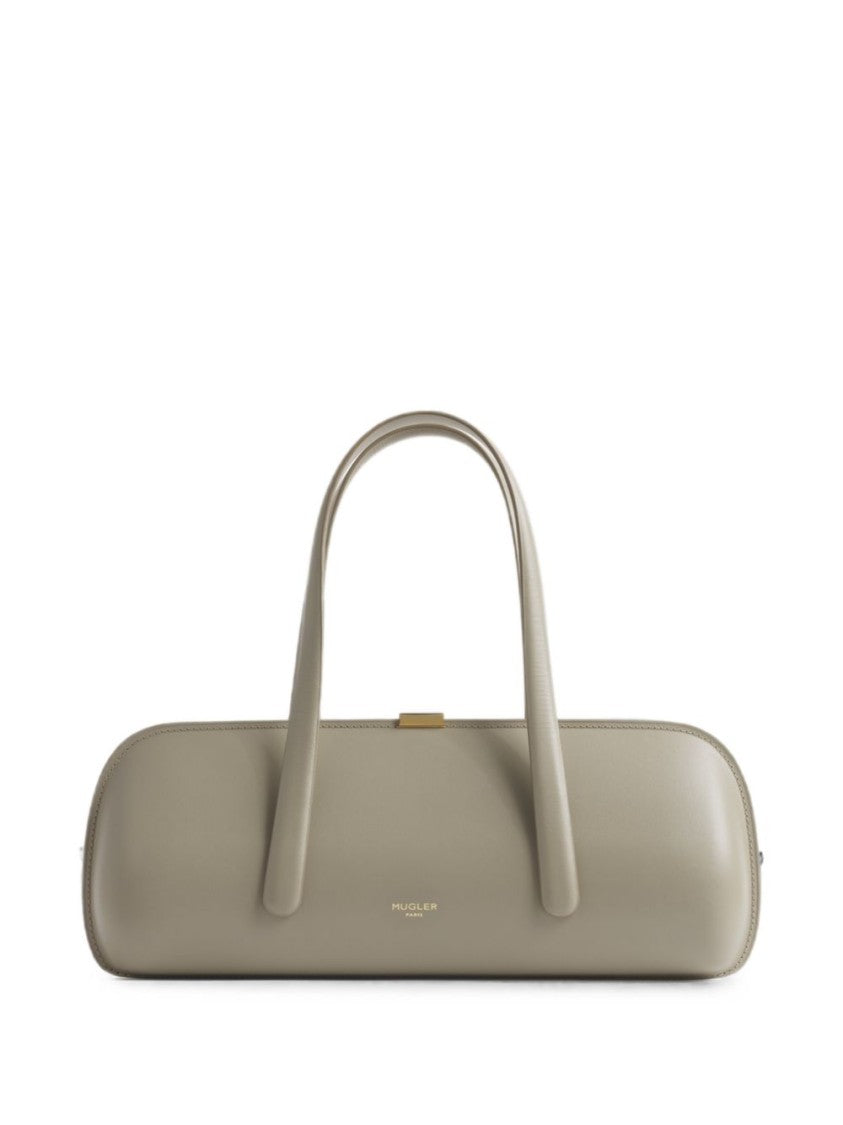 Mugler Gold-Tone Clasp Shoulder Bag