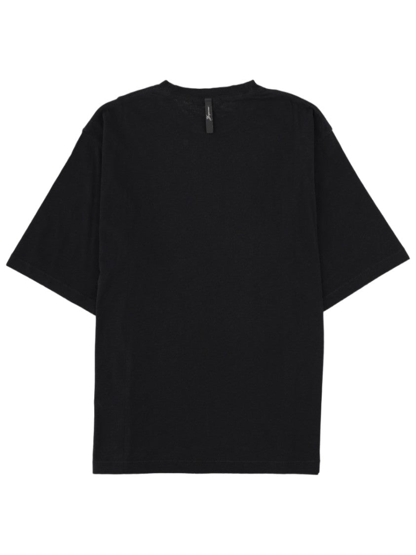 Jacquemus Relaxed Fit Black Organic Cotton-Blend T-Shirt