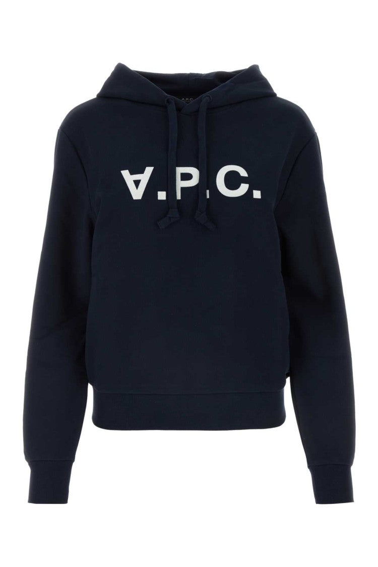 A.P.C. Midnight Blue Cotton Sweatshirt