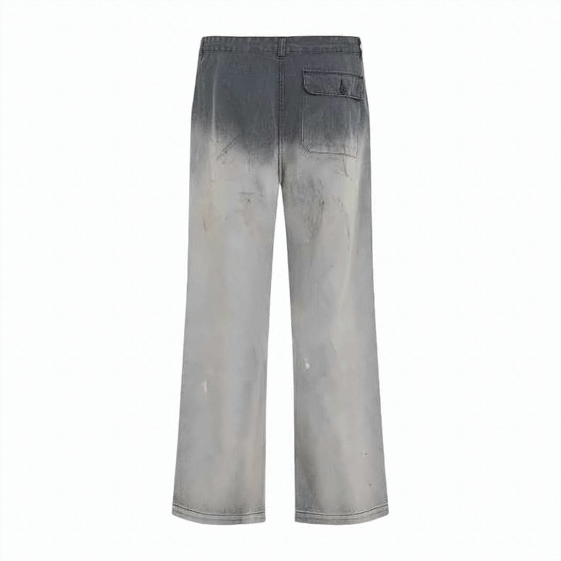 Our Legacy Gradient Fade Straight-Leg Pants With Distressed Detailing
