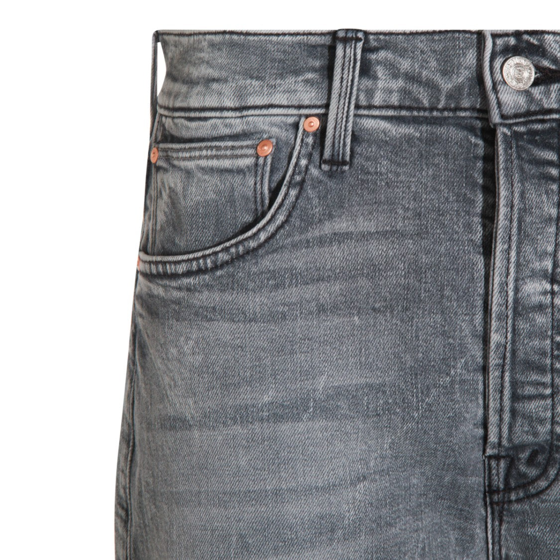 Mother Grey Cotton Jeans