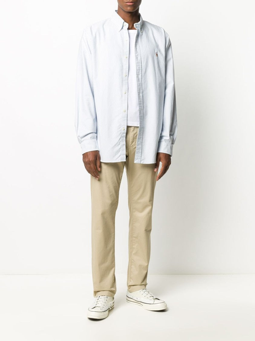 Polo Ralph Lauren Blue Striped Oxford Shirt