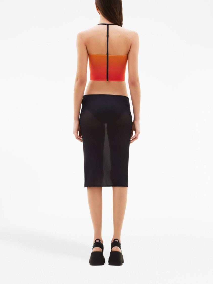 Courrèges Sheer Tube Midi Skirt