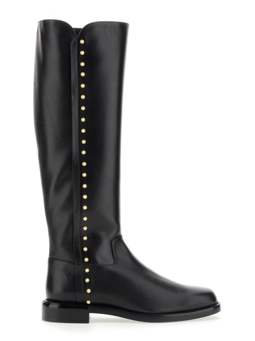 Stuart Weitzman Tall Studded Riding Boots