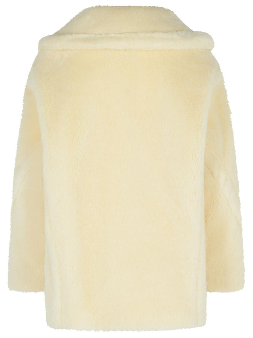 Max Mara White Alpaca And Virgin Wool Jacket