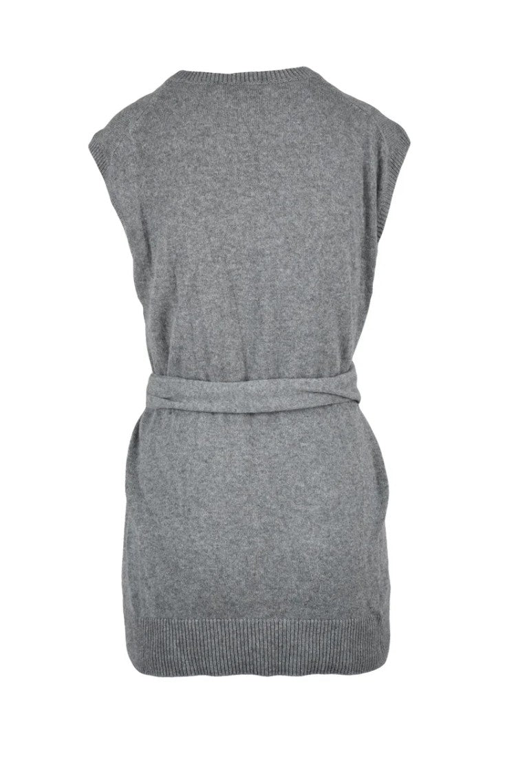 Stella Mccartney Vest In Cashmere And Wool - Grey