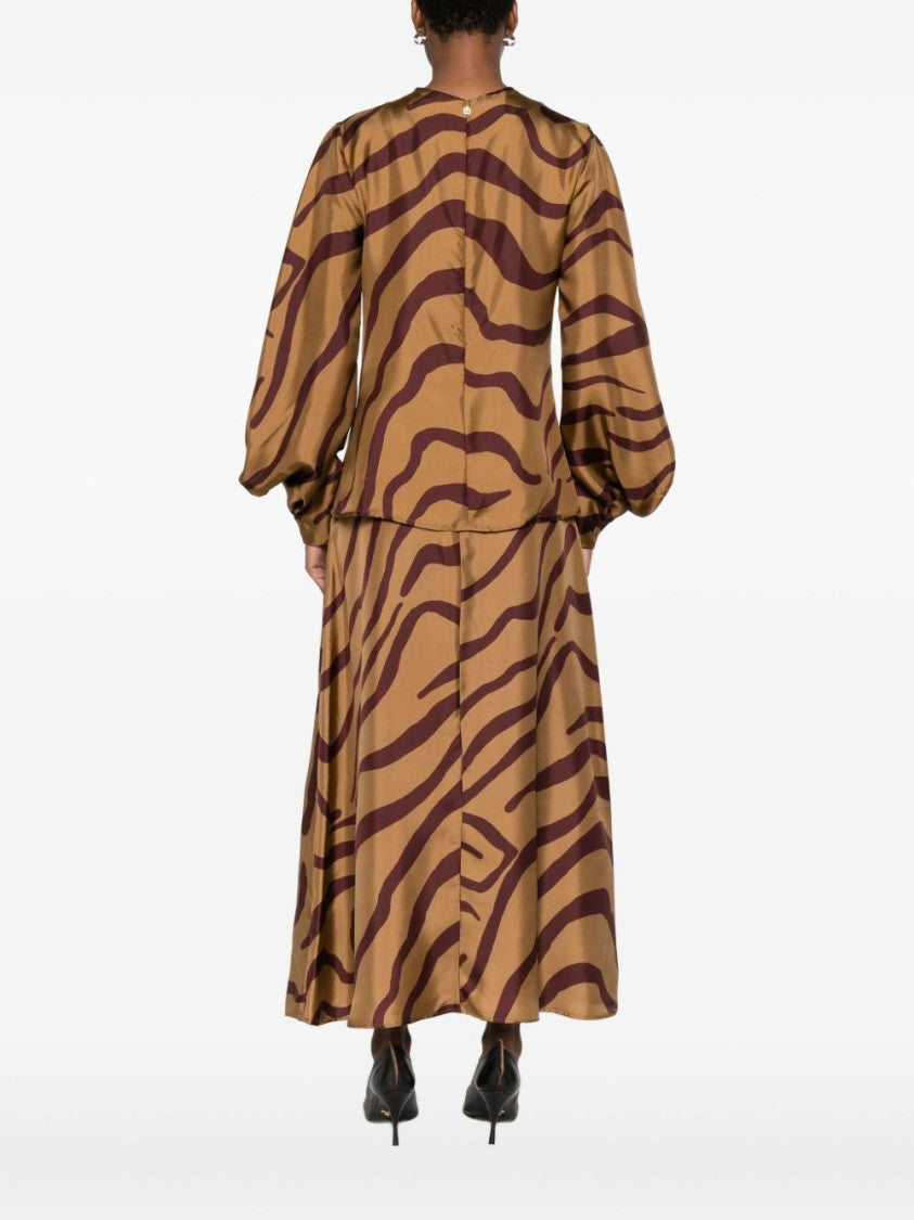 Raquel Diniz Beige Silk Shirt