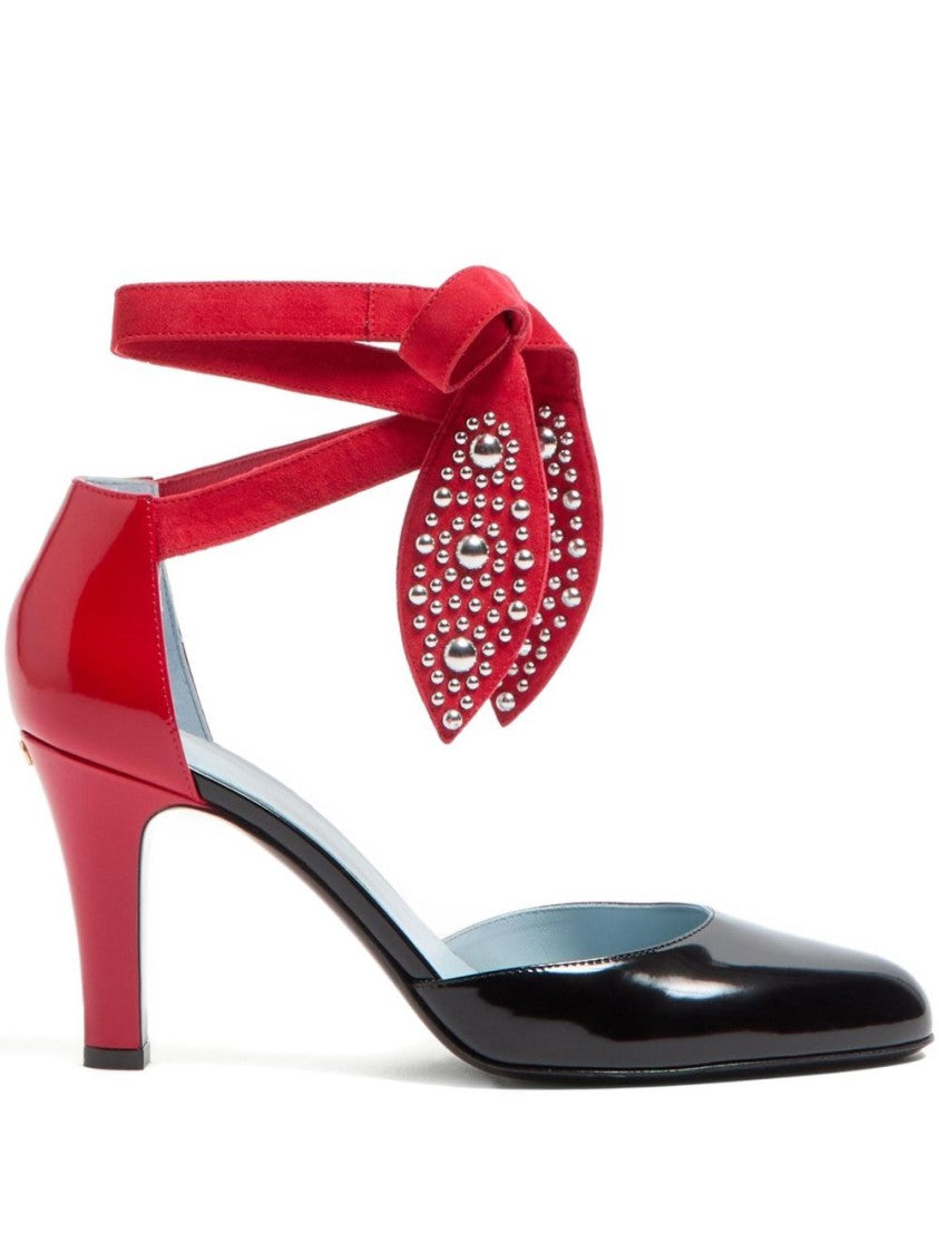 Valentino Garavani Foliefoliage Sandal With Color-Block Design And Beaded Accents