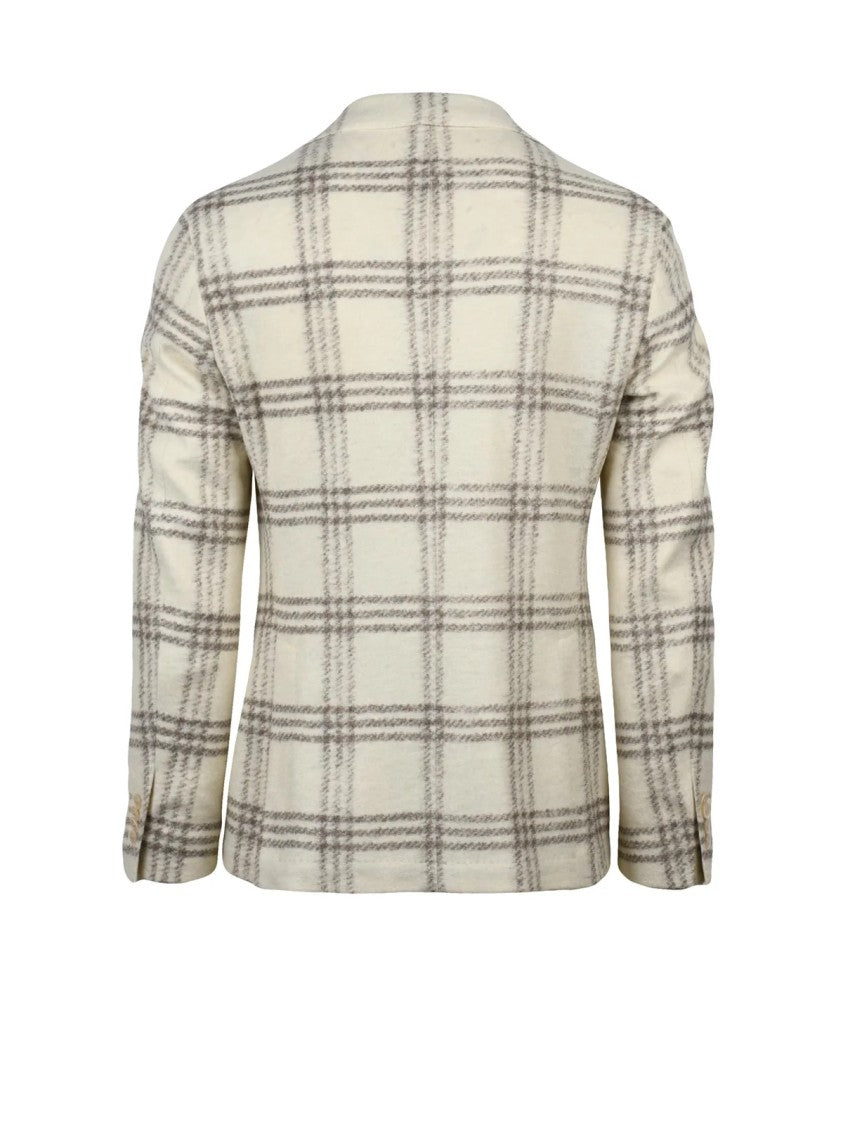 L.B.M. 1911 Rounded Jacket In Soft Textured Fabric With Classic Button Closure