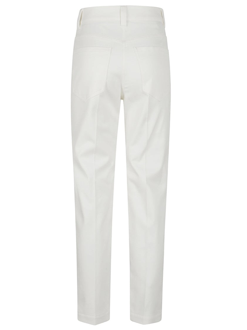 Brunello Cucinelli Tailored Beige Trousers With Minimalist Design