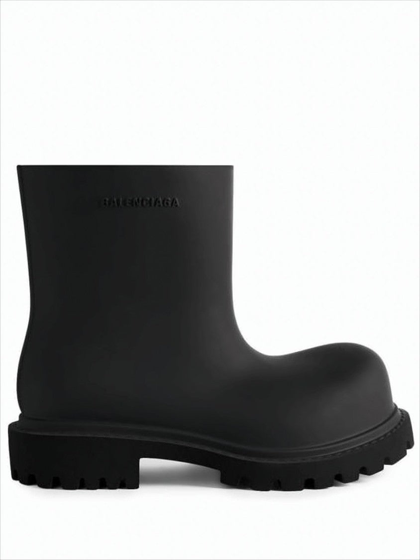Balenciaga Matte Finish Chunky Sole Ankle Boots