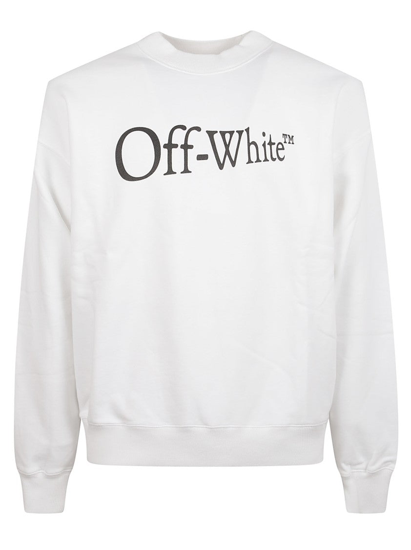 Off-White Relaxed-Fit Cotton Knit Sweater With Iconic Motifs