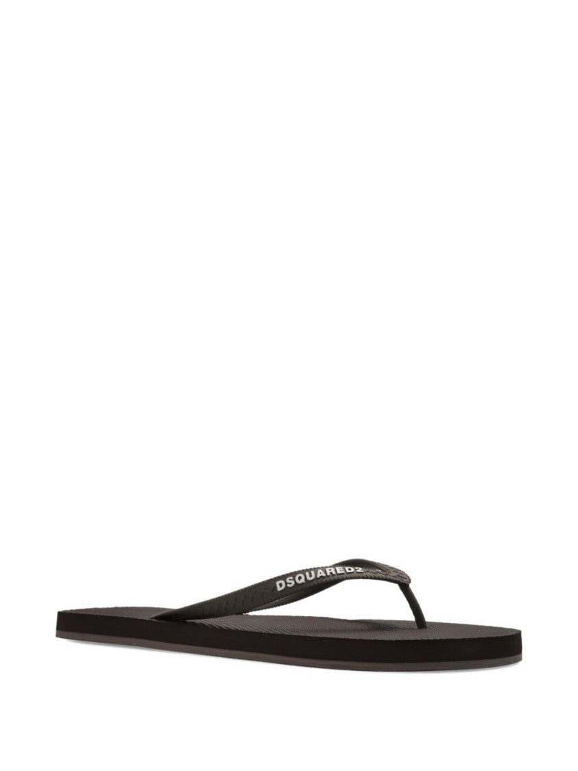 Dsquared2 Brown Sandals With Textured Footbed