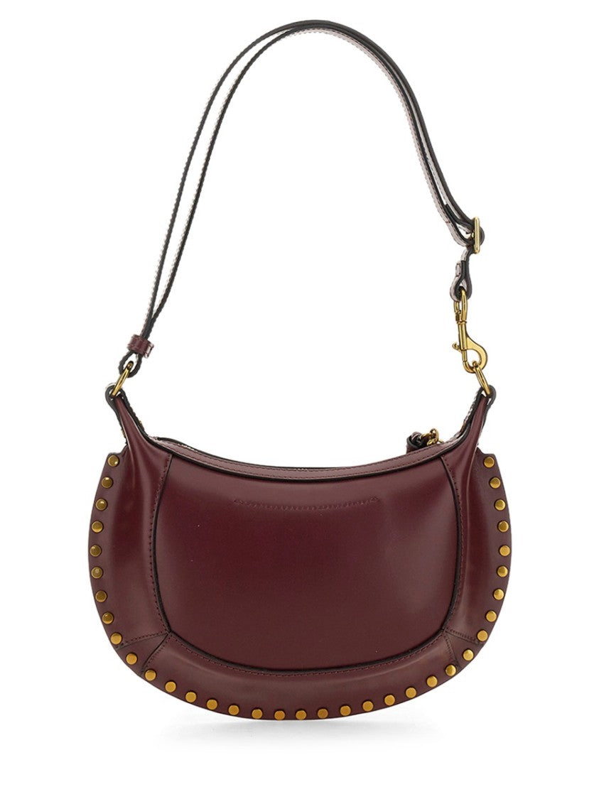Isabel Marant Crescent-Shaped Shoulder Bag With Gold Stud Accents
