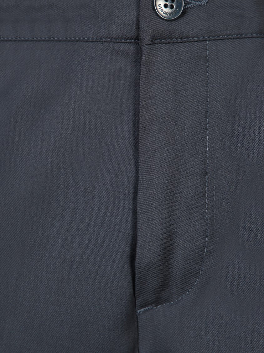 Costumein Blue Cotton Trousers
