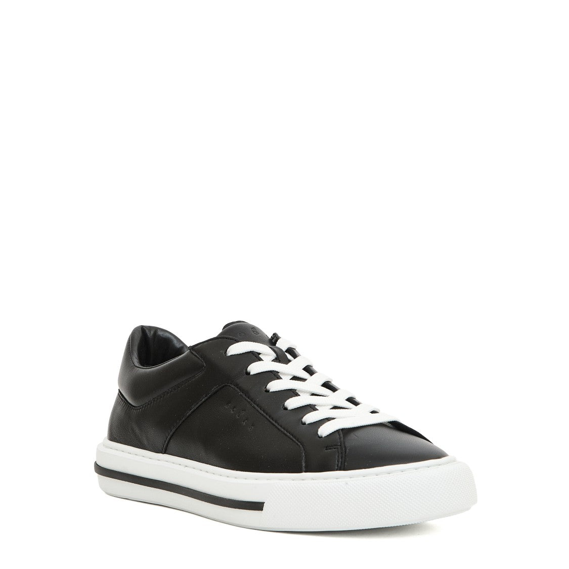 Hogan H691 Black Leather Sneakers