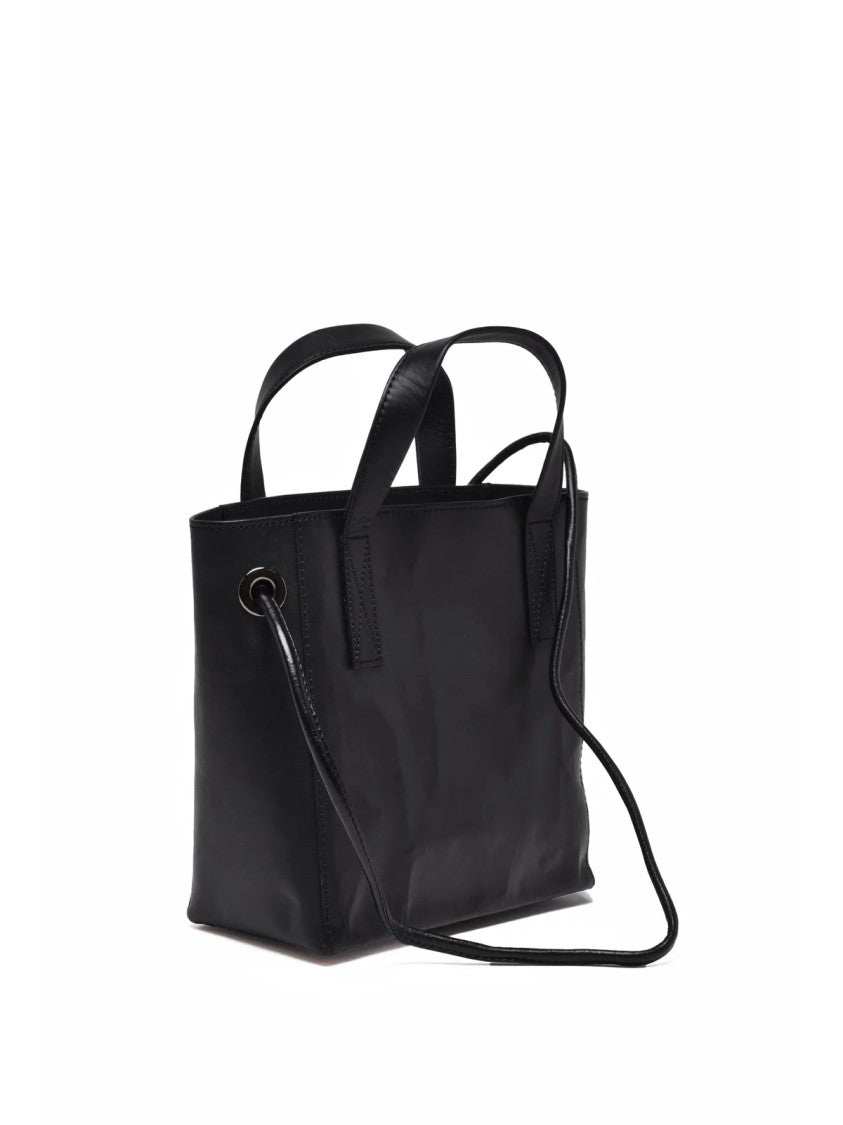 Vivienne Westwood Black Leather Sarah Tote Bag