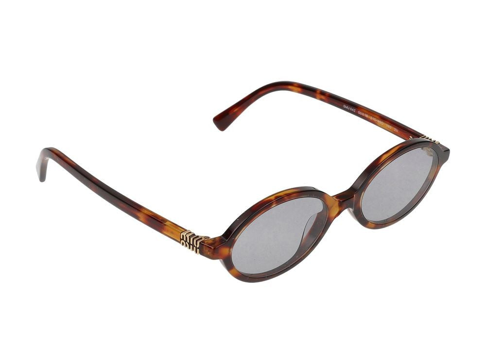 Miu Miu 0Mu 04Zs Oval Acetate Sunglasses