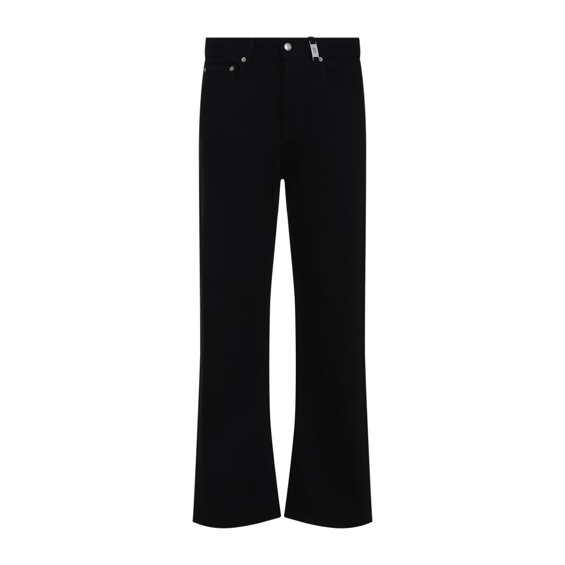 Alexander Mcqueen Straight Leg Black Cotton Jeans