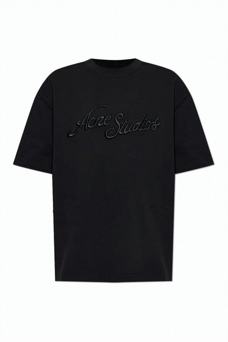 Acne Studios Short-Sleeved T-Shirt With Embossed Logo Detail