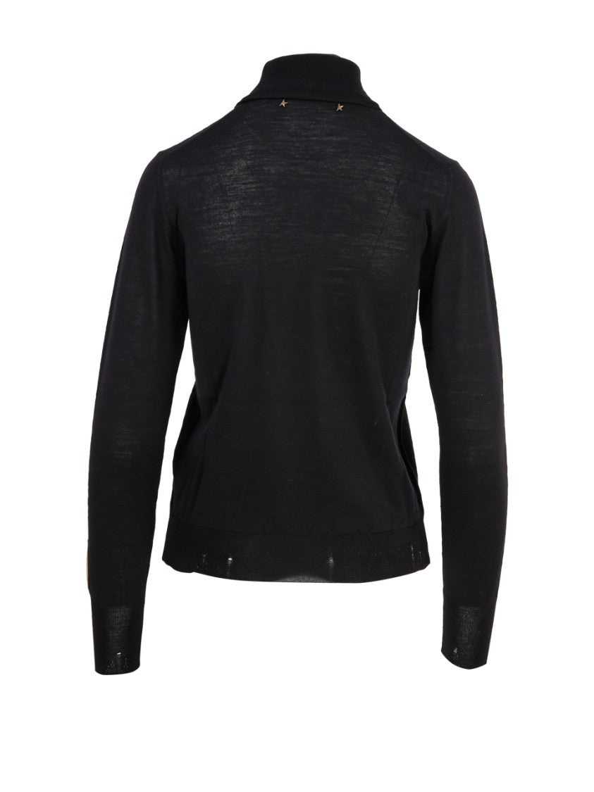 Golden Goose Fitted Black Turtleneck Sweater