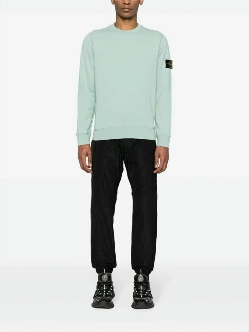 Stone Island Crewneck Sweatshirt With Distinctive Compass Patch