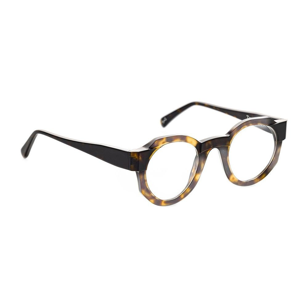 Toffoli Costantino T053 Bold Structured Round Frame Sunglasses