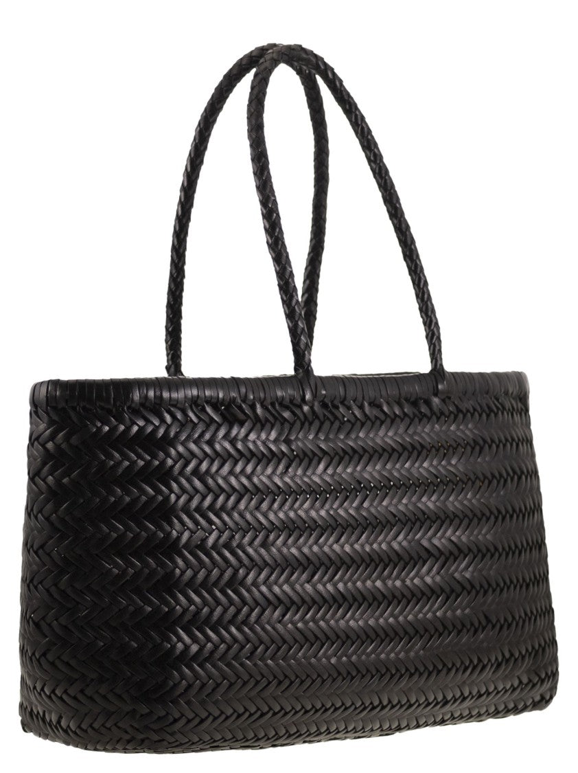 Dragon Bamboo Triple Jump Big - Woven Leather Bag