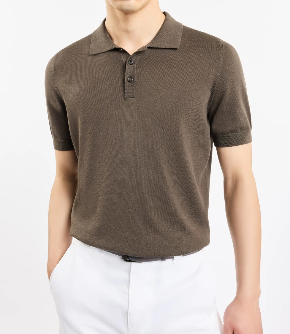 Fay Short-Sleeve Polo Shirt With Classic Collar