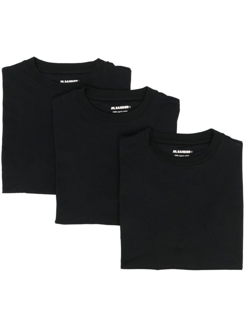 Jil Sander Black T-Shirt 3 Pack Organic Cotton