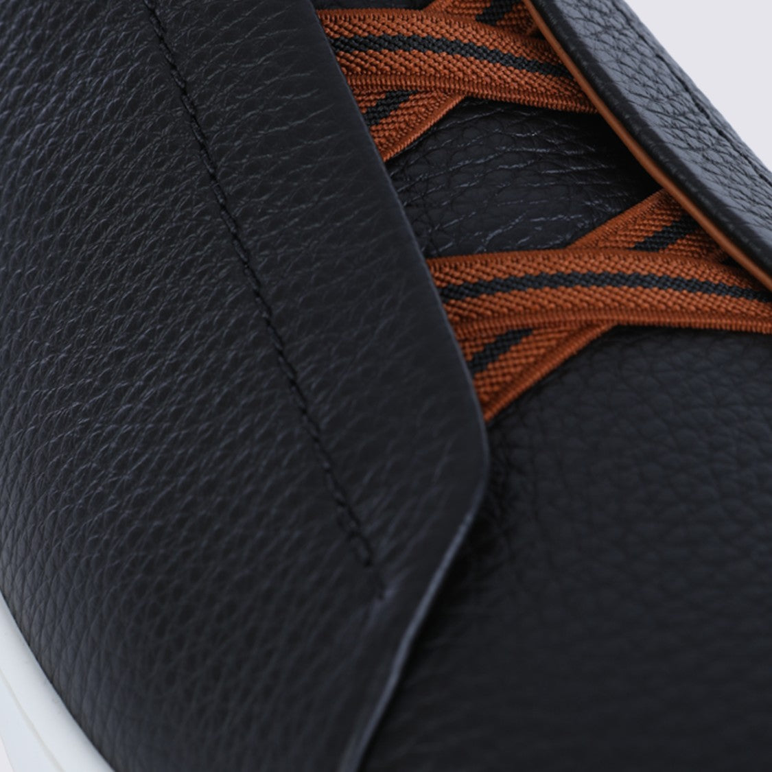 Zegna Textured Hidden-Lace Slip-On Sneakers