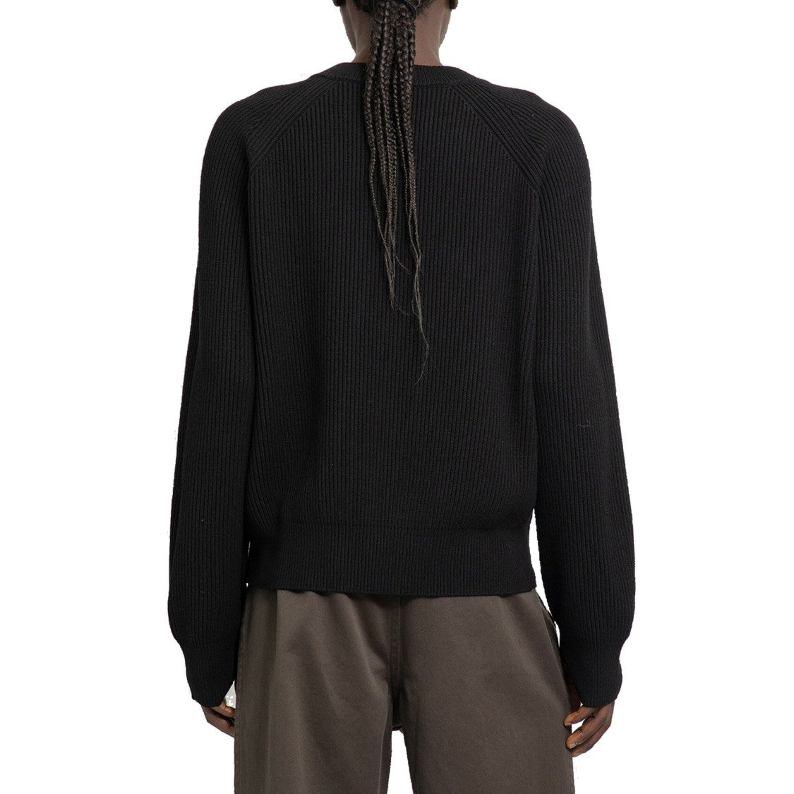 Burberry Relaxed Fit Black Wool Sweater