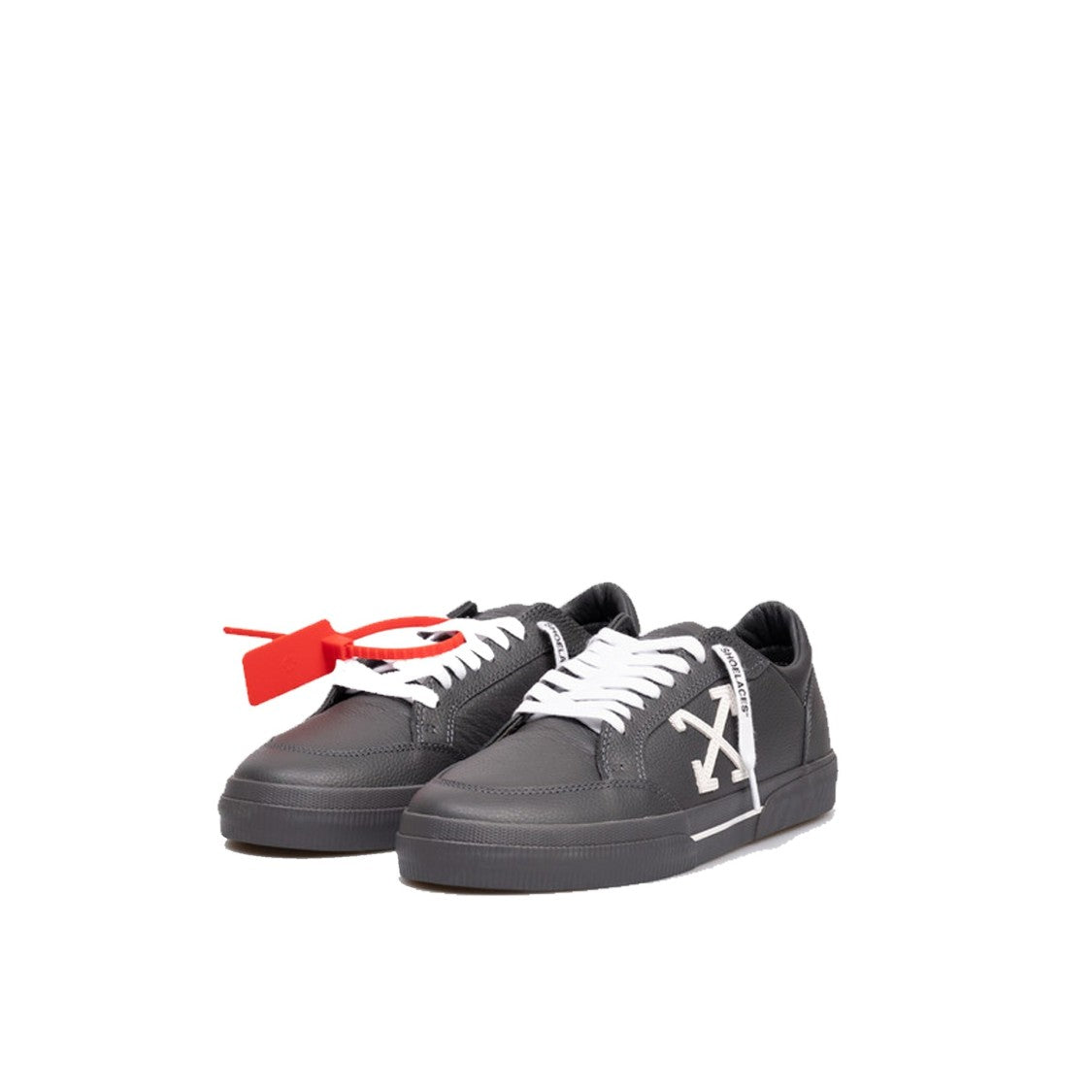Off-White Vulcanized Low Sneakers With Embossed Logo