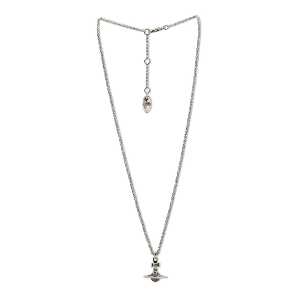 Vivienne Westwood Orb Charm Platinum Brass Pendant Necklace