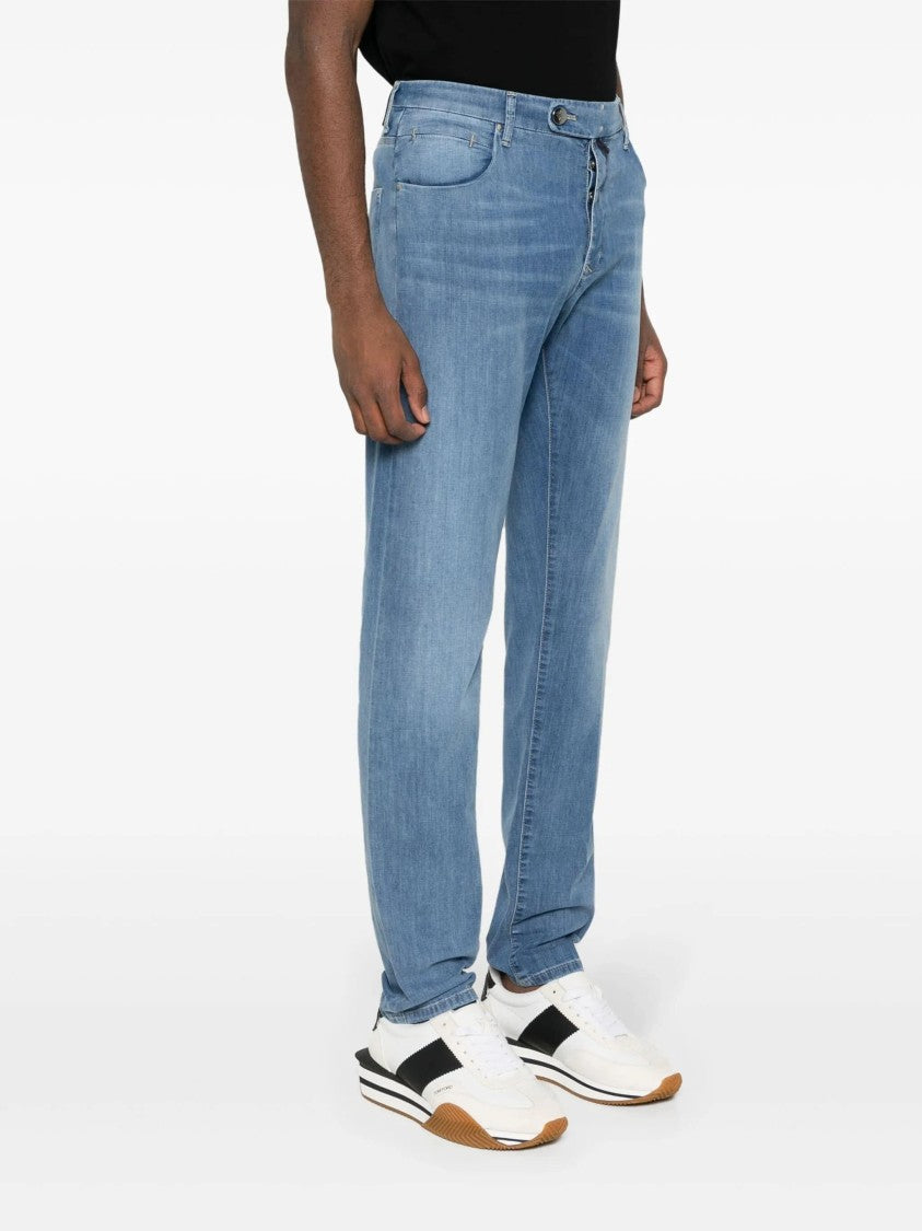 Incotex Light Blue Special Straight-Leg Jeans
