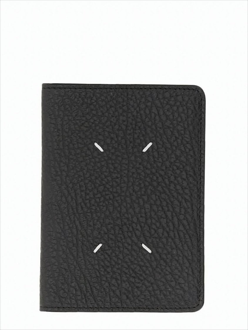 Maison Margiela Textured Leather Bifold Wallet With Minimalist Design