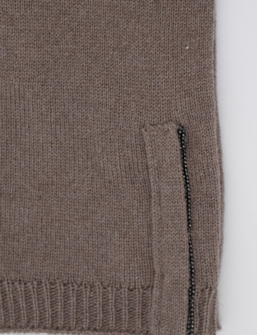 Brunello Cucinelli Cashmere Knitted Gloves With Jewel Accents