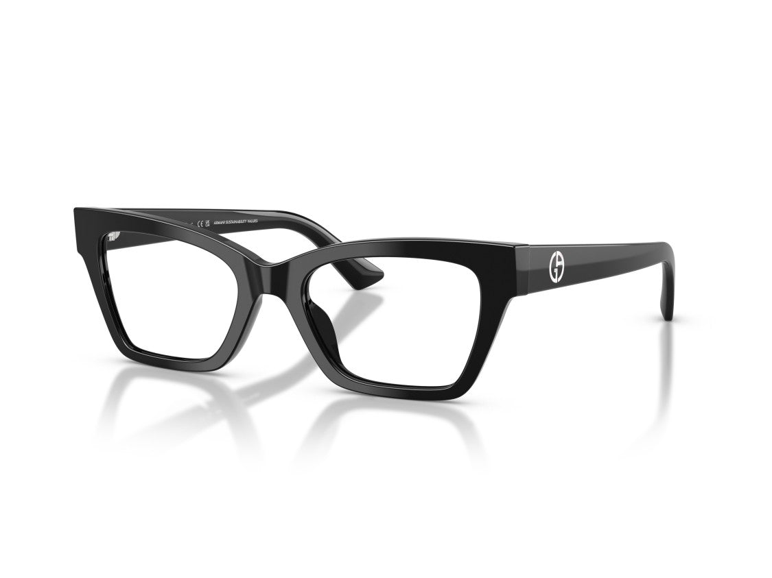 Giorgio Armani 0Ar7285hu Glossy Acetate Oversized Square Eyeglasses
