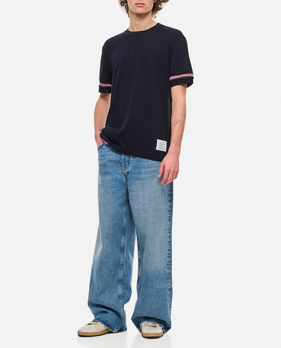 Thom Browne Ribbed Cuff T-Shirt