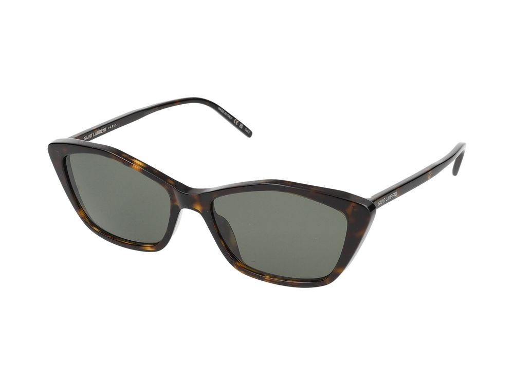Saint Laurent Havana Oversized Tortoiseshell Cat-Eye Sunglasses