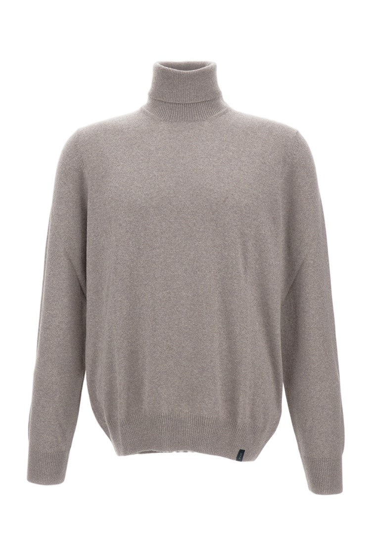 Fay Soft-Touch Regular-Fit Turtleneck Sweater With Ribbed Details